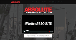 Desktop Screenshot of absolutetrainingandnutrition.com