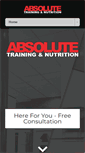 Mobile Screenshot of absolutetrainingandnutrition.com